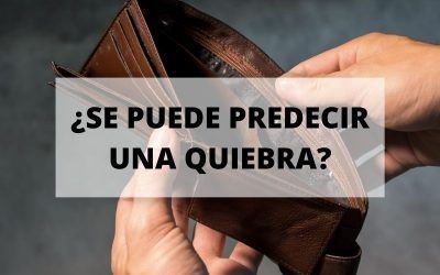 ¿Se puede predecir una quiebra?